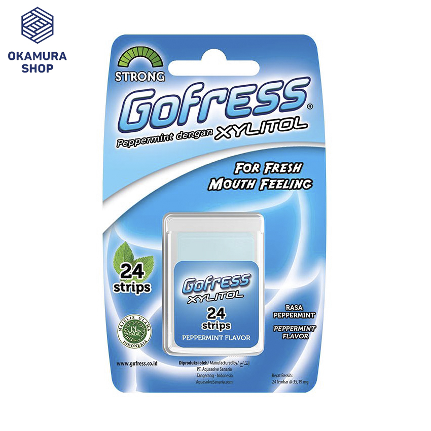 [HCM]Kẹo Lá Ngậm Thơm Miệng Gofress vị Bạc hà Cay