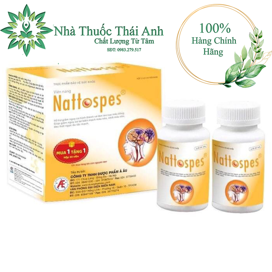Nattospes 2 lọ 90 viên tặng 1 hộp 30 viên