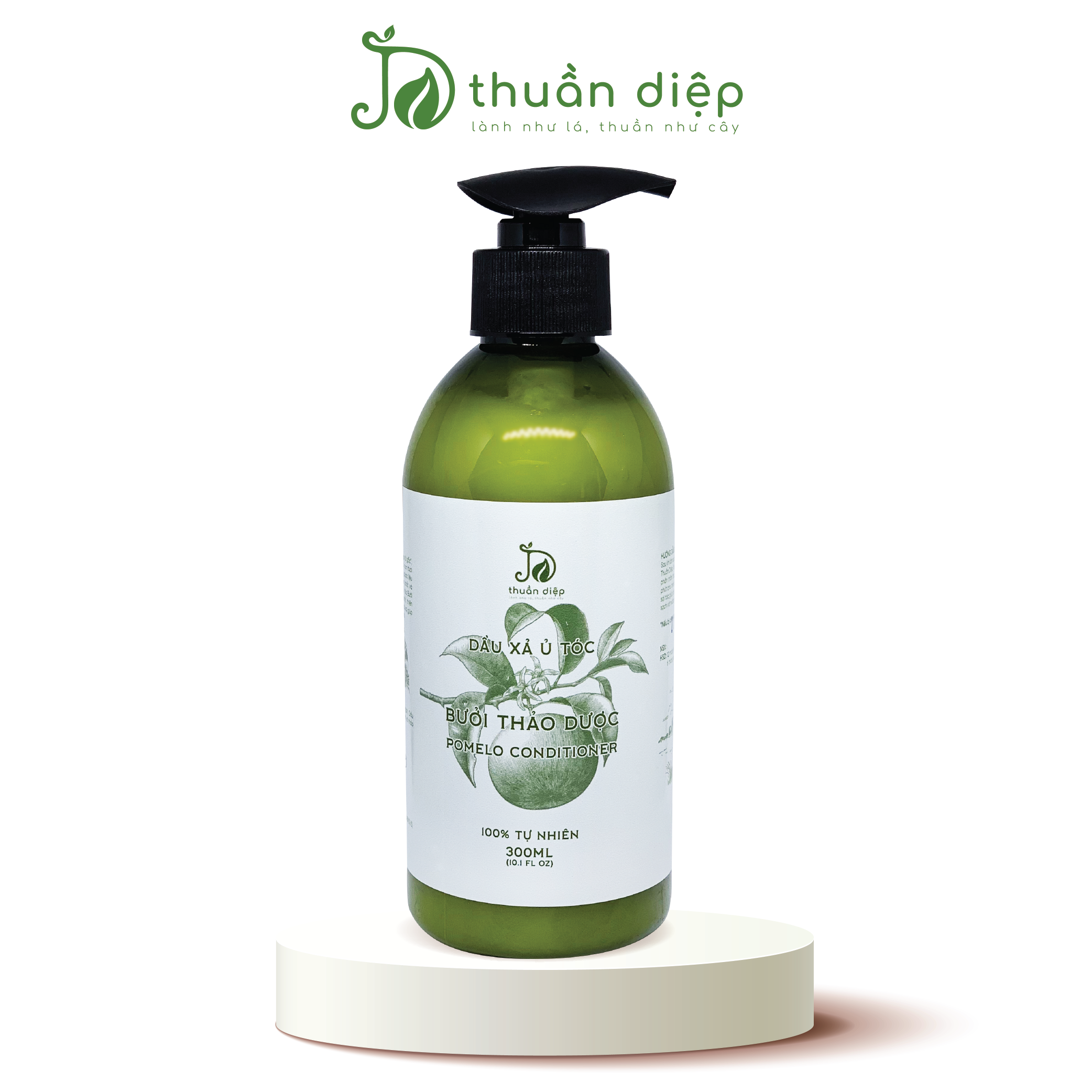 Dầu xả bưởi thảo dược Thuần Diệp ủ tóc, giúp tóc mềm mượt handmade 300ml
