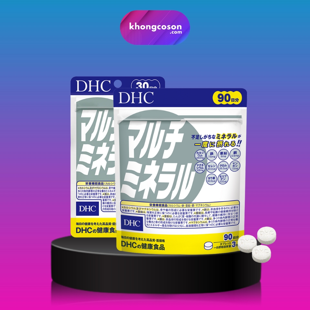 Viên Uống Khoáng Tổng Hợp DHC Multi Minerals 30 ngày 90 ngày - Khongcoson
