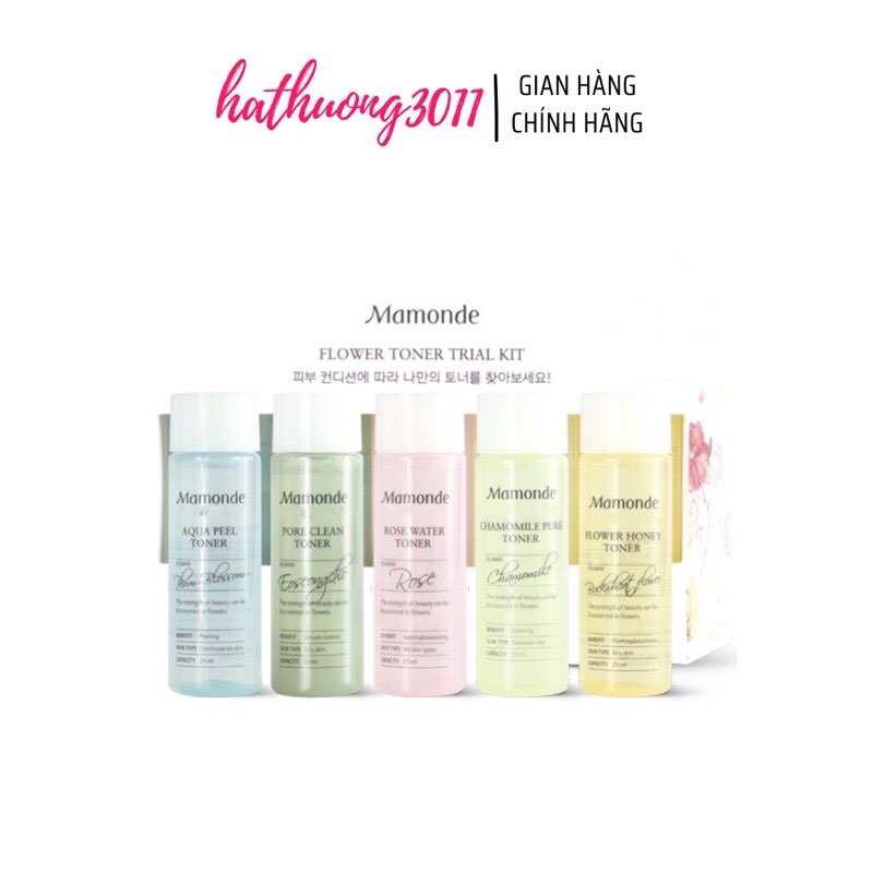 Minisize Nước Hoa Hồng Mamonde Flower Toner 25ml.