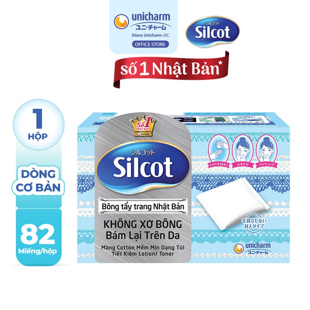 Bông tẩy trang Silcot 82 miếng
