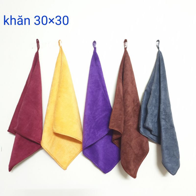 Khăn Lau Xe Microfiber Mềm Mịn Siêu Thấm Hút Chuyên Dùng Lau Rửa Xe Hơi Ô tô Xe máy