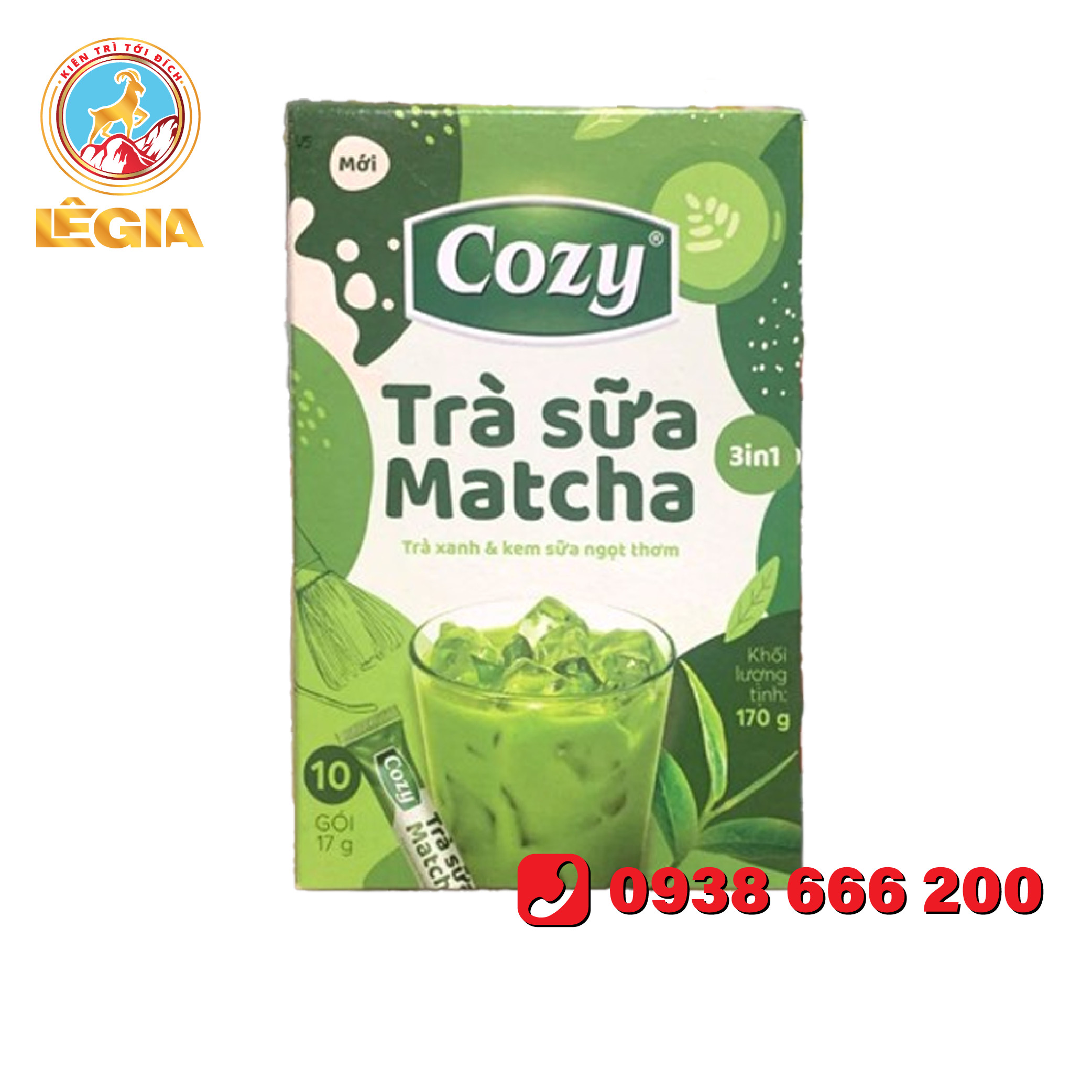 Trà Sữa Matcha Cozy 3in1 - trà xanh, matcha sữa, matcha hòa tan
