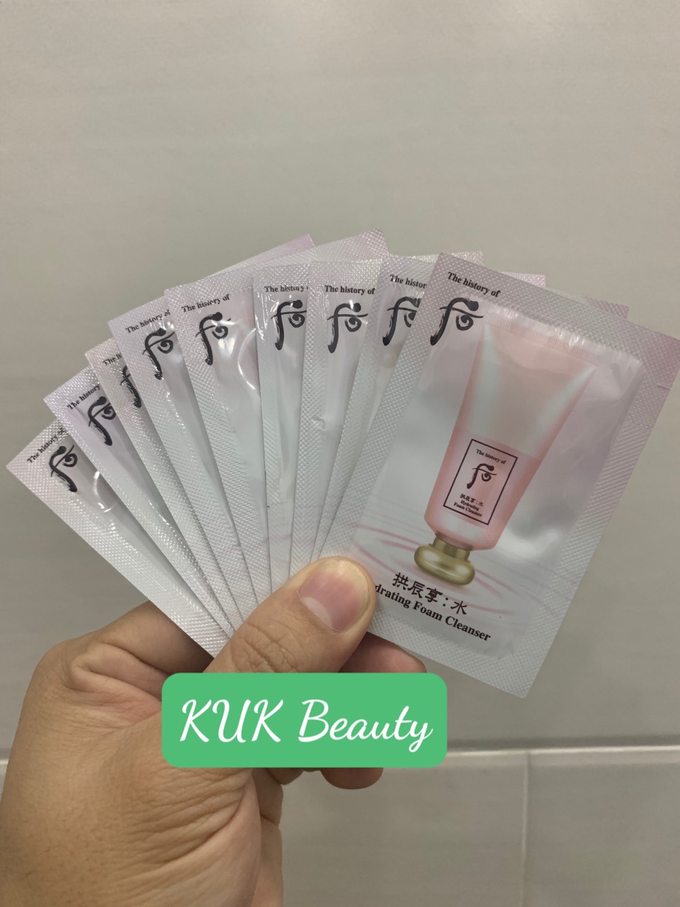 Combo 10 sữa rửa mặt Whoo hồng