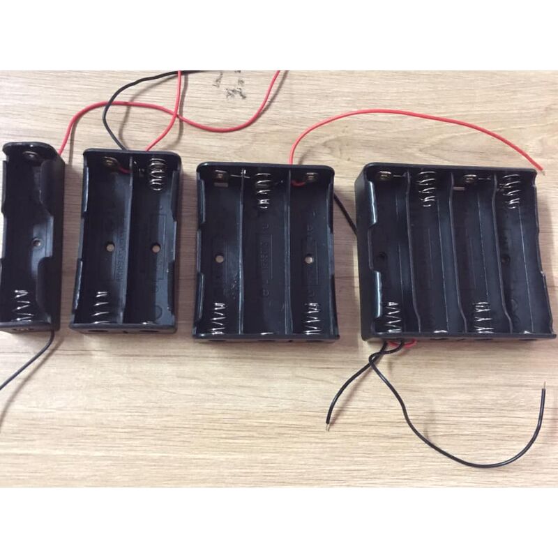 Đế pin hộp pin 18650 mắc nối tiếp 1cell 2cells 3cells 4cells