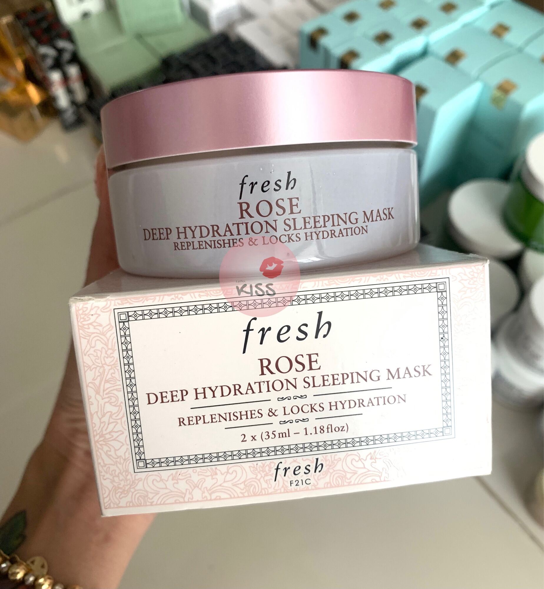 - mặt nạ ngủ 2 ngăn fre$h hoa hồng tươi 70g - kiss cosmetics