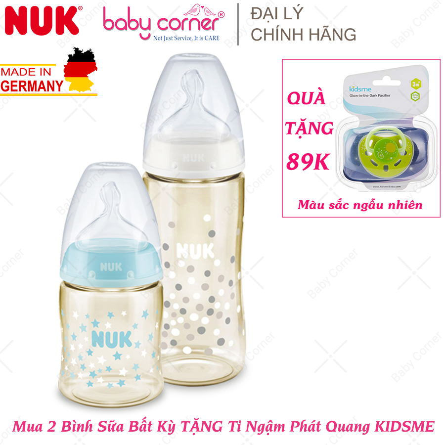 NUK PPSU Premium Choice Bottle Feeding, S1-M teat, 150ml