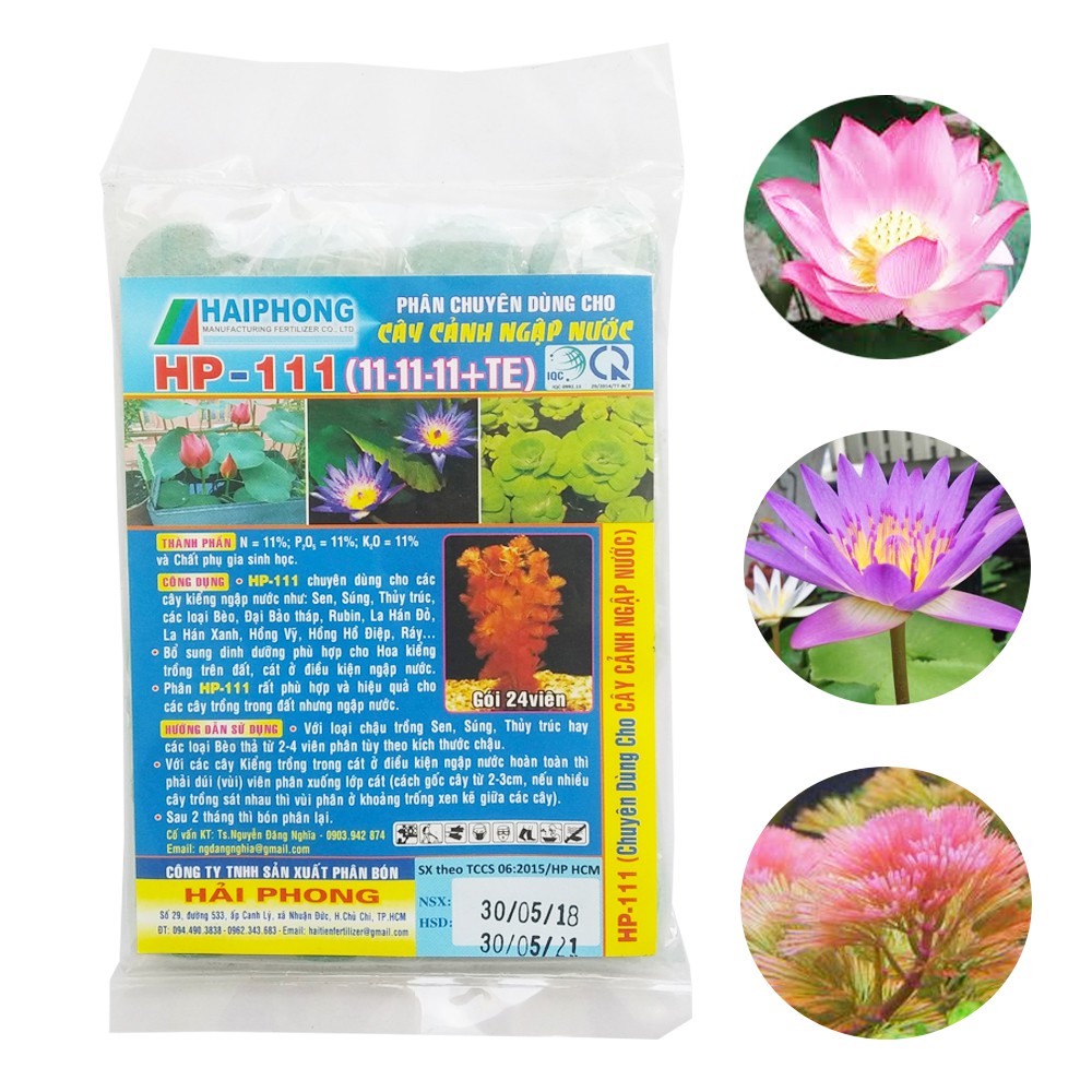 [HCM] Phân Bón Sen/Sung ✔️✔️✔️Npk Viên Sủi - Dinh Dưỡng Cho Sen/Sung - Cây Ngập Nước (Vĩ 24 viên)