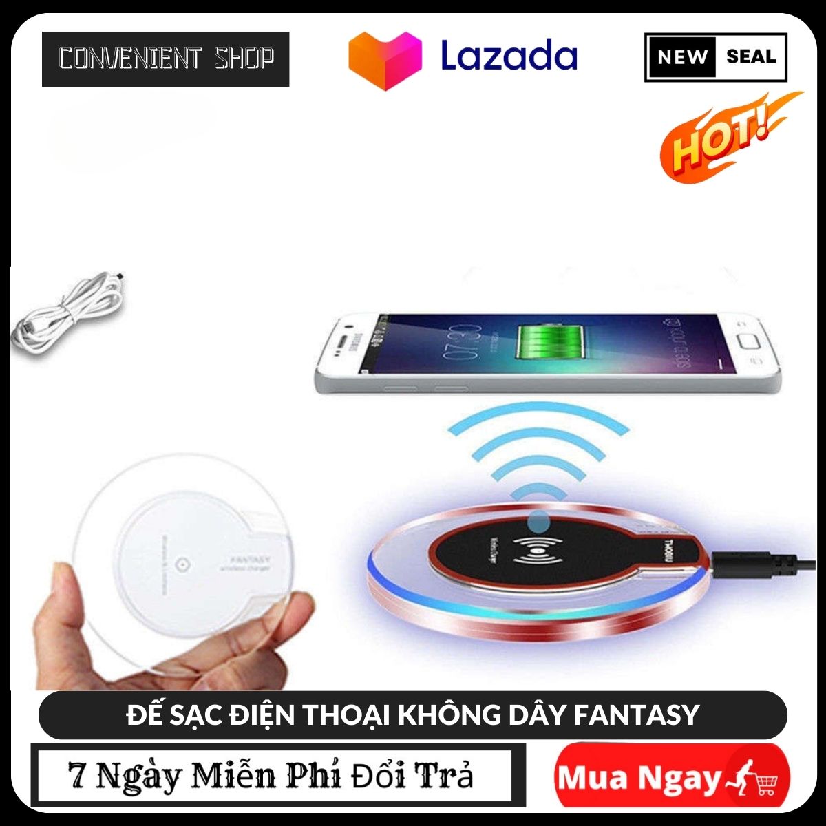 Sạc nhanh không dây, sac không dây thông minh. đế sạc điện thoại không dây fantasy - sạc nhanh không dây ophone, sạc không dây samung.