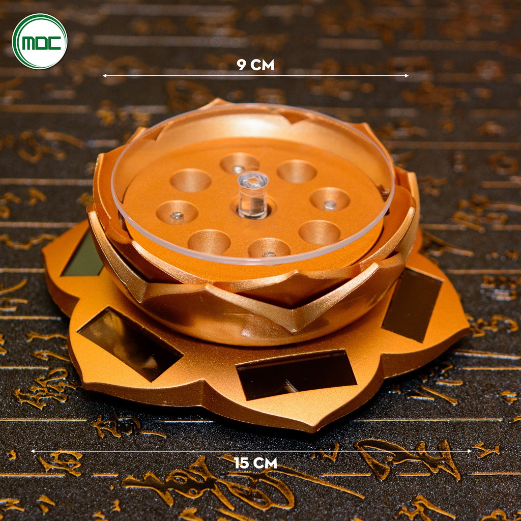 Mộc - Đế xoay trưng bày đá quý trưng bày sản phẩm hình hoa sen