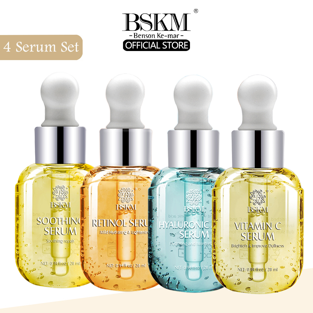 Bộ huyết thanh mặt BSKM Vitamin C/ Retinol/ Hyaluronic Acid/ Niacinamide Tinh chất làm trắng chống lão hóa nếp nhăn chống lão hóa chống lão hóa việc chăm sóc da 28ml