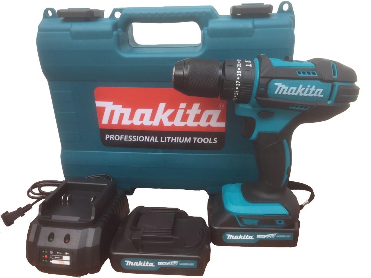 Máy khoan pin Makita 36v, 2 pin , khoan sắt, khoan gỗ, khoan tường .CÓ BÚA
