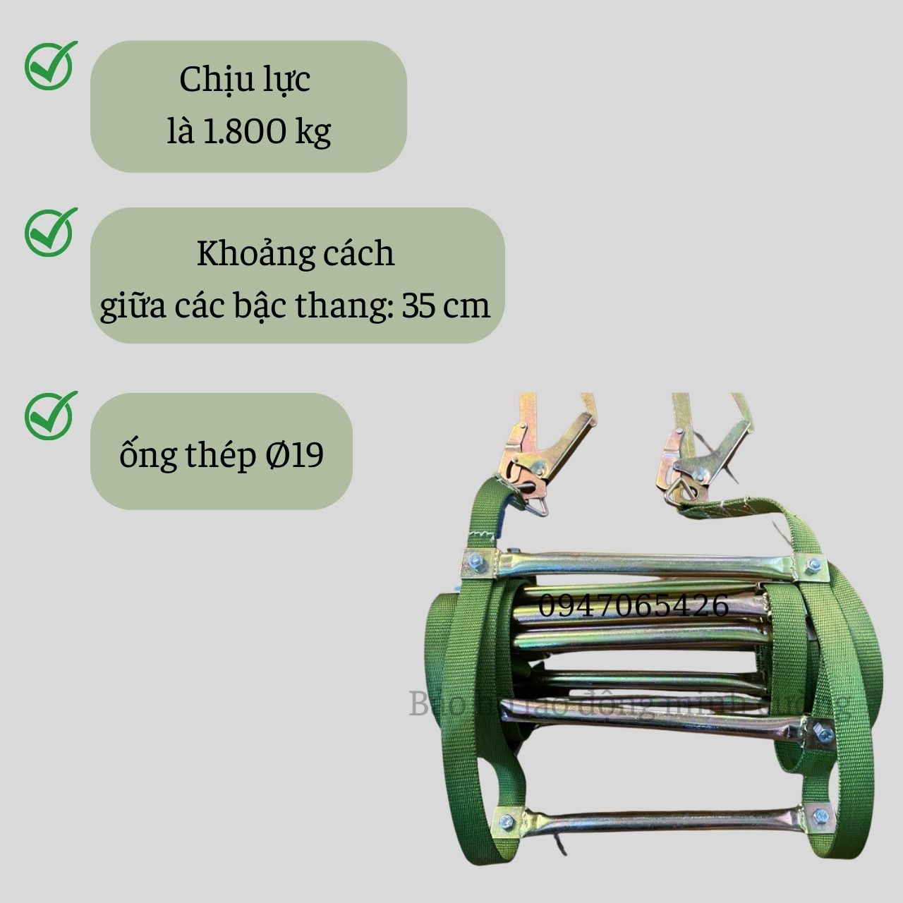 Thang dây thoát hiểm, thang dây cứu sinh an toàn dễ sử dụng