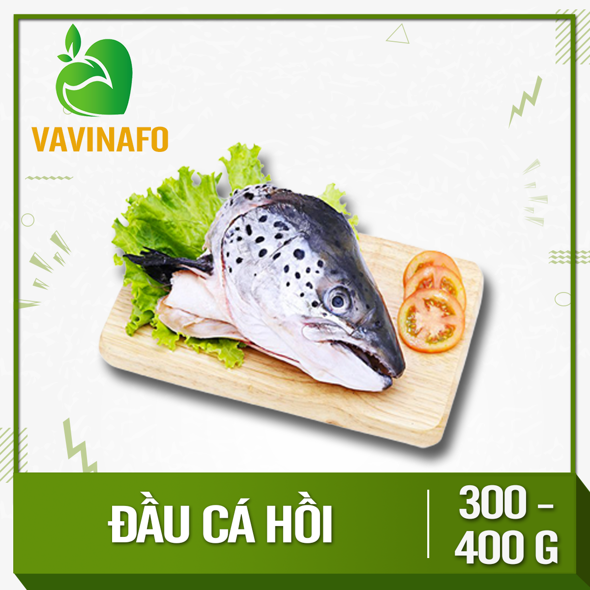 HCM - Đầu cá hồi (Đầu/túi/300 - 400 g) - Thích hợp với các món canh, lẩu,... - [Giao nhanh TPHCM]