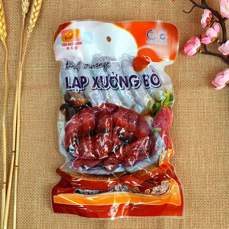 [Mai Quế Lộ] Lạp xưởng Bò Tân Huê Viên cao cấp 500g-Xuc xich lương khô bách hoá online uy tín đồ ăn vặt quà tặng têt