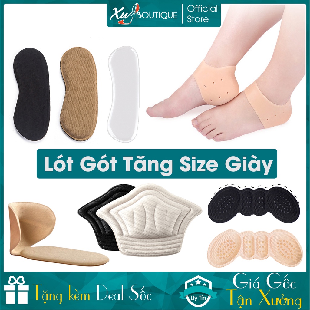 Miếng dán lót gót giày nữ chống nhấc gót, tăng size giảm đau chân cho giày cao gót nữ, giầy bệt, giày da nam