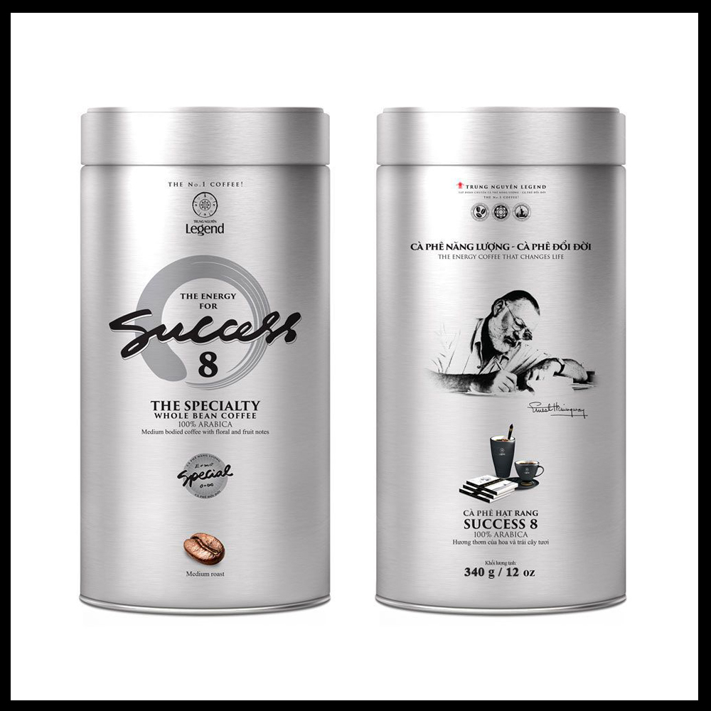  Cà phê hạt Trung Nguyên Legend Success 8 340gr 