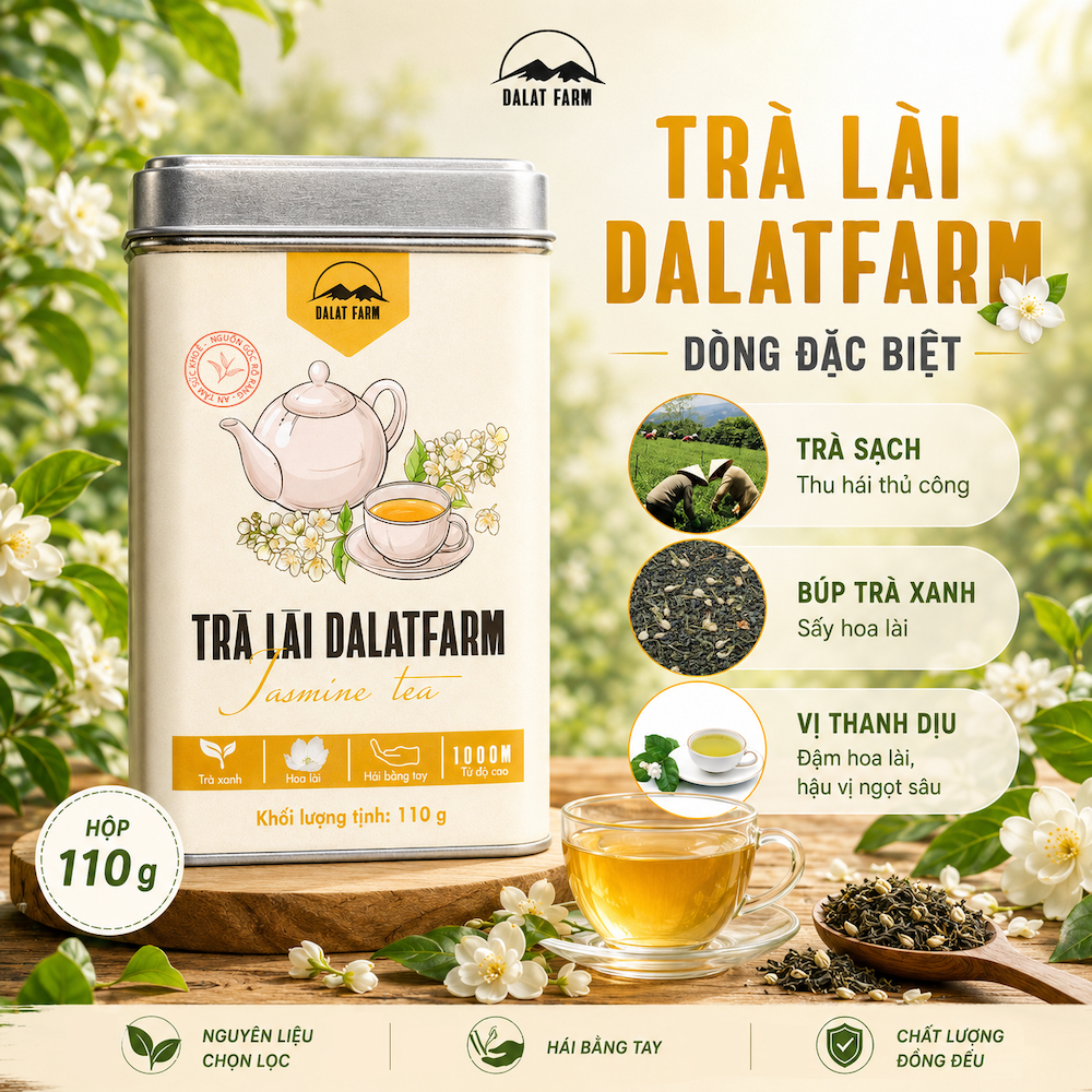Trà Lài DalatFarm - Hộp 110 g
