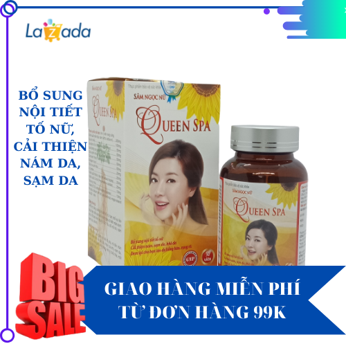 Viên uống Beauty Queen - đẹp da, chống lão hóa, giảm nám, mờ thâm, tăng cường nội ti.ết tố nữ- Lọ 30 viên