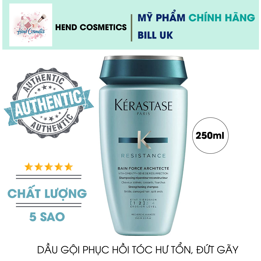 Dầu gội phục hồi tóc hư tổn Kerastase bain force architecte 250ml