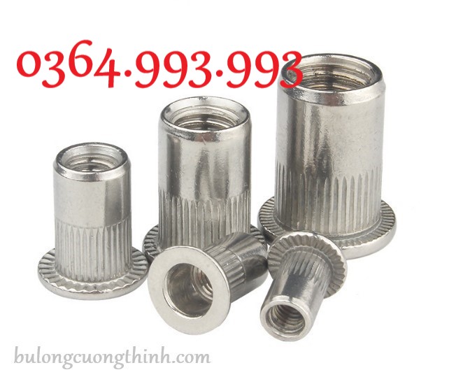 Gói Tán rút M4/ M5/ M6/ M8/ M10 inox 304/Ecu rút inox 304/Ốc rút inox 304. Chất liệu: Thép không rỉ