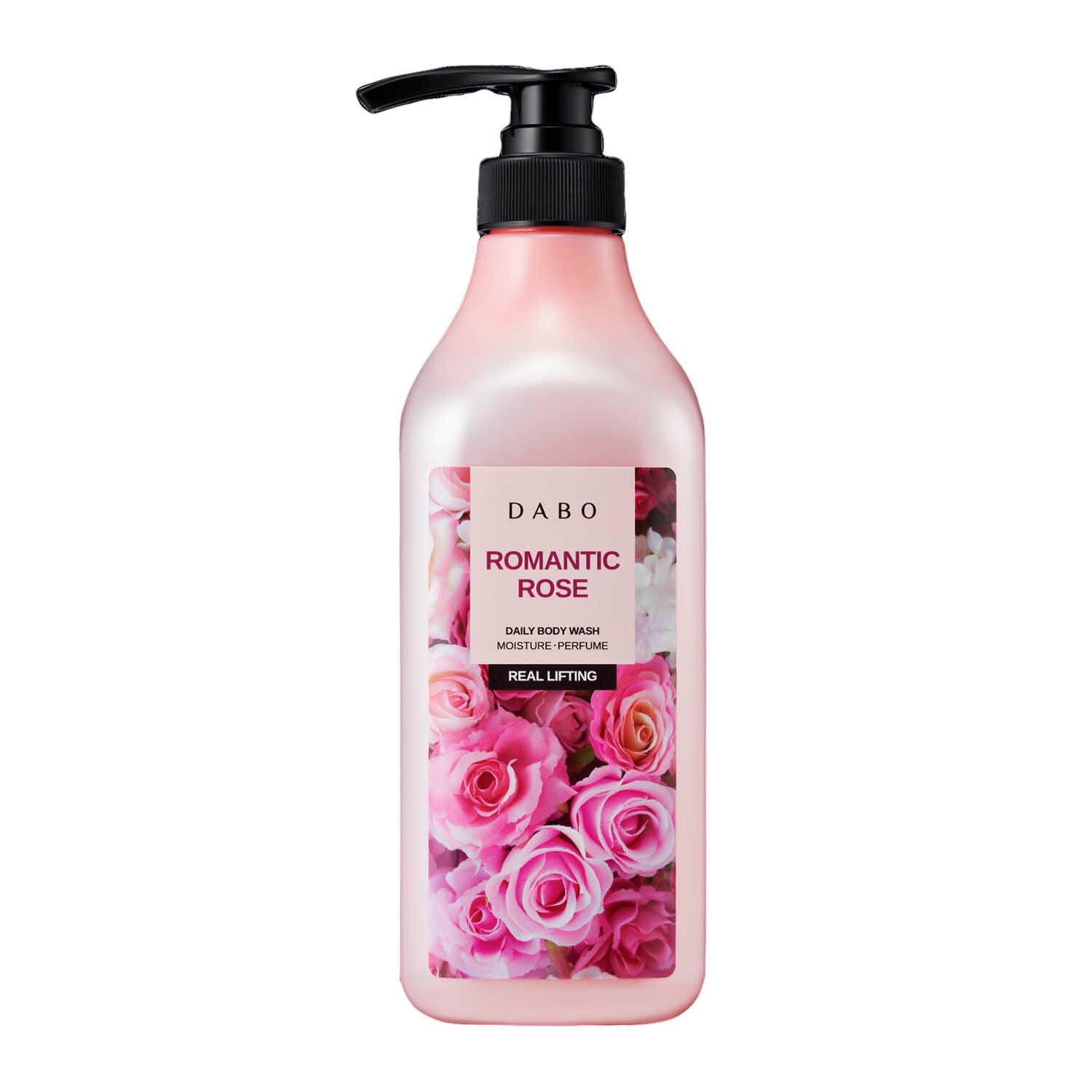 Sữa tắm hương nước hoa cao cấp sáng mịn da tinh chất hoa hồng Dabo Romatic Rose Hàn Quốc 750ml