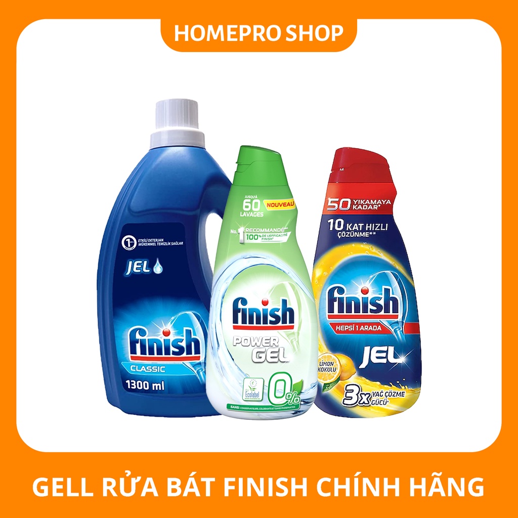 Gel rửa bát Finish dùng cho máy rửa bát, máy rửa chén