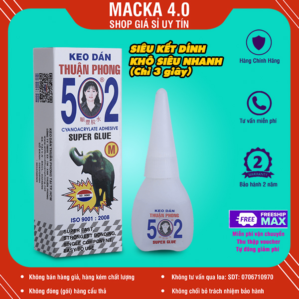 Keo dán sắt siêu dính 502 v