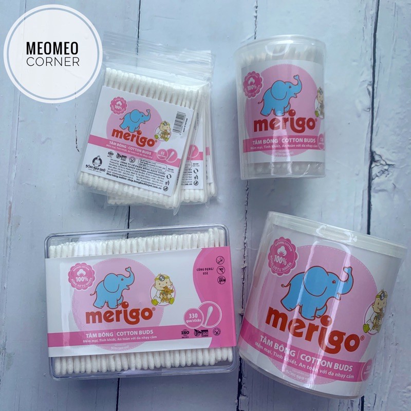 Tăm bông tiệt trùng Merigo cho bé