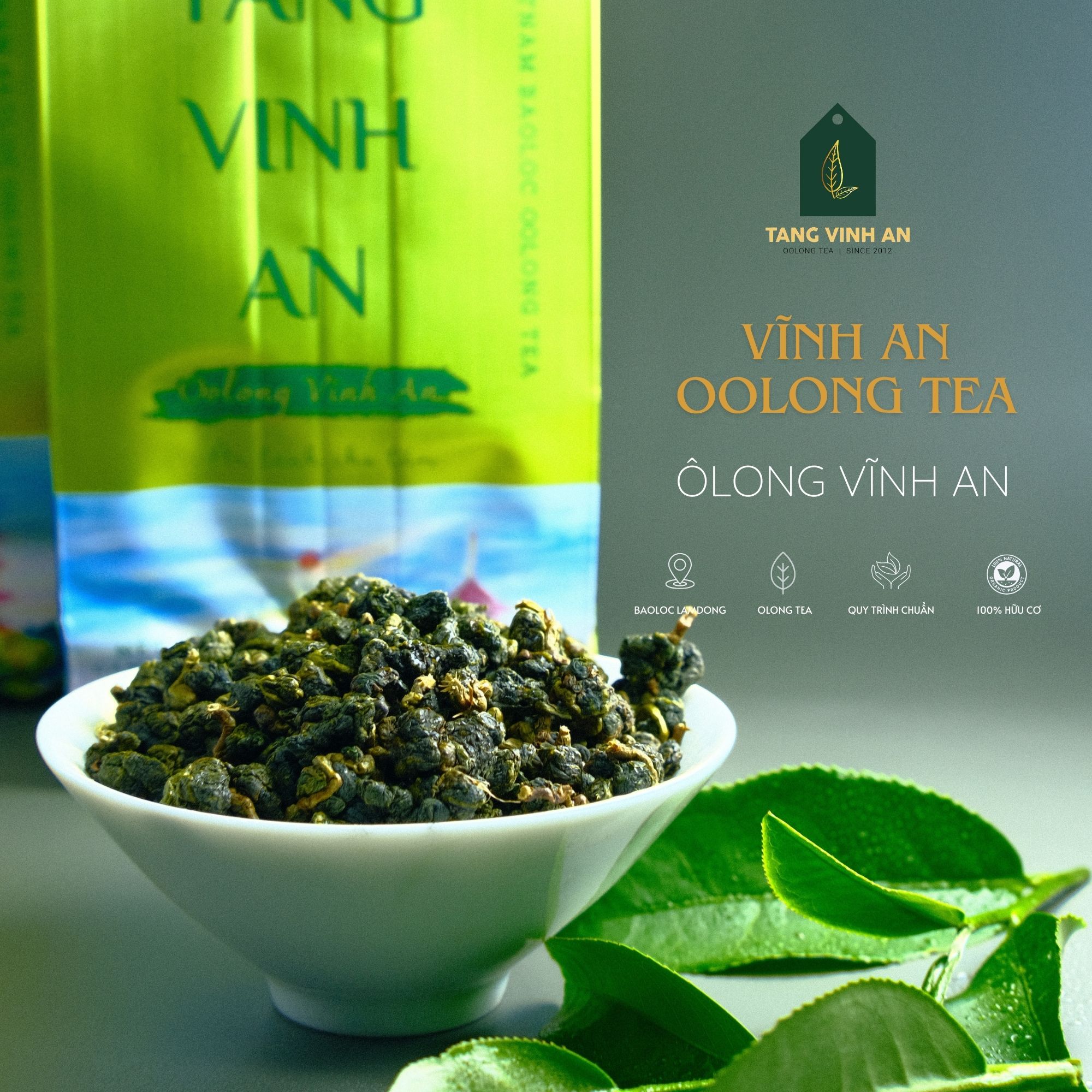 Trà olong vĩnh an gói 250gr