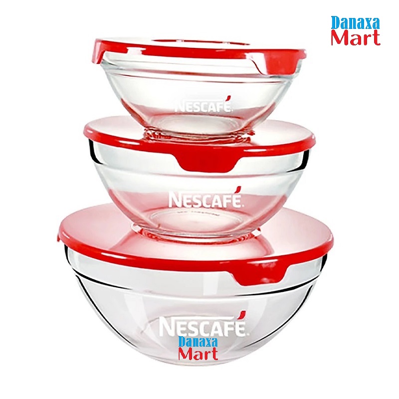 Combo 3 thố thủy tinh Nescafe