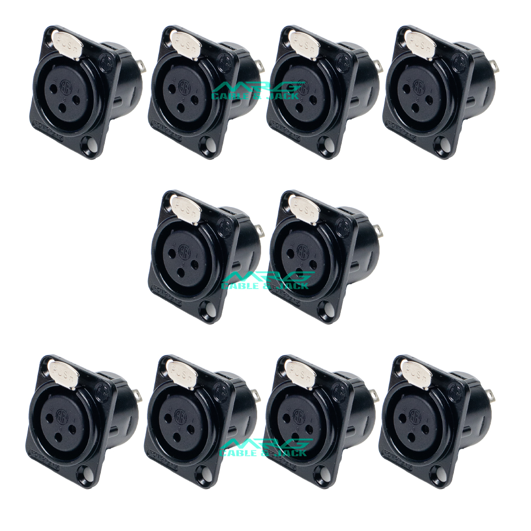 Jack Cái Âm Canon 3pin, Combo 10 Cái | jack canon âm, giắc canon cái âm.