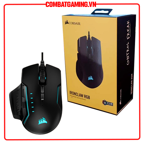 Chuột corsair iron claw rgb 18k dpi