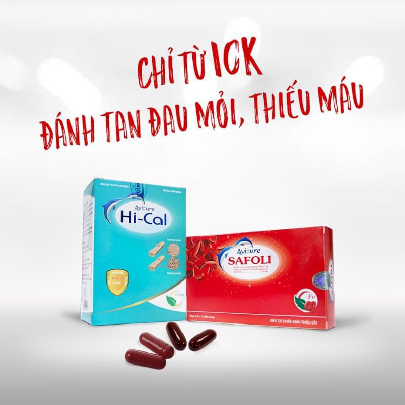 Bộ đôi vi chất Sắt và Canxi Avisure thiết yếu cho bà bầu