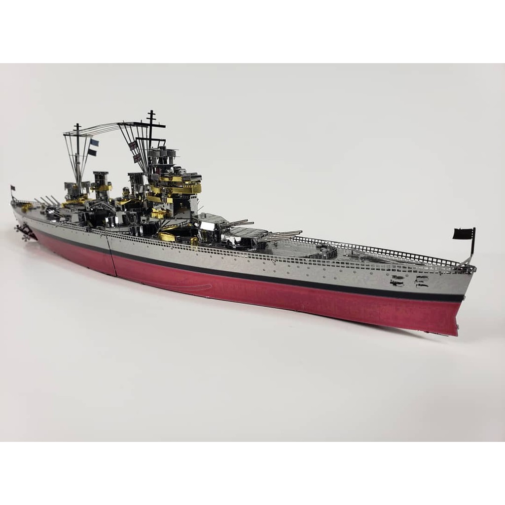 [HCM]Tự Ráp Mô Hình Kim Loại 3D Tàu Chiến Thiết Giáp Hạm Anh Quốc HMS Prince of Wales Battleship