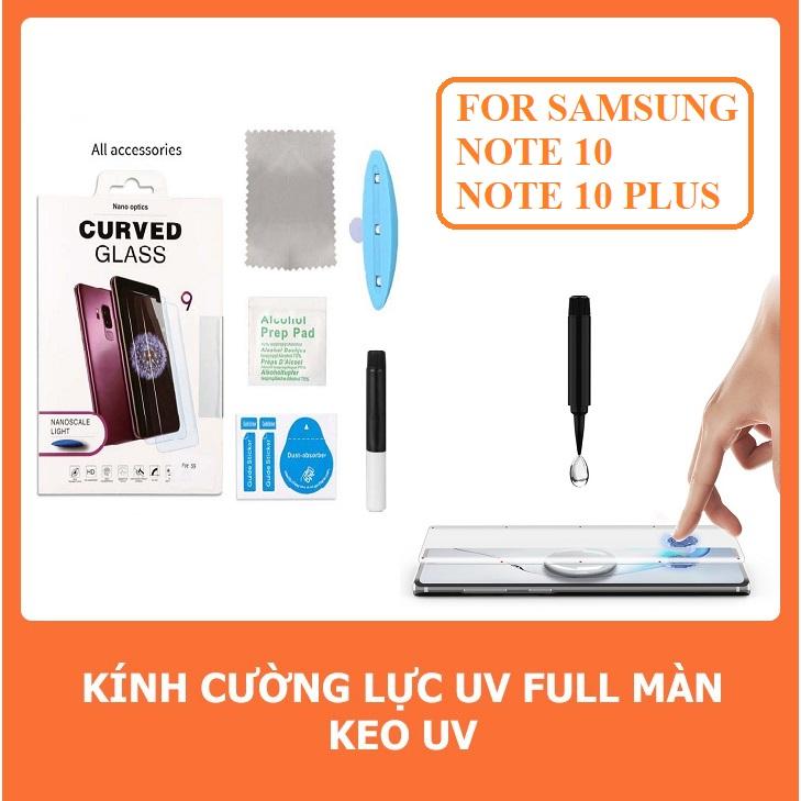 [Mới] _ Kính cường lực Samsung Galaxy Note 10/Note 10 Plus - Full bộ keo UV Full màn hình công nghệ mới đèn UV mẫu mới 2019 vừa ra mắt