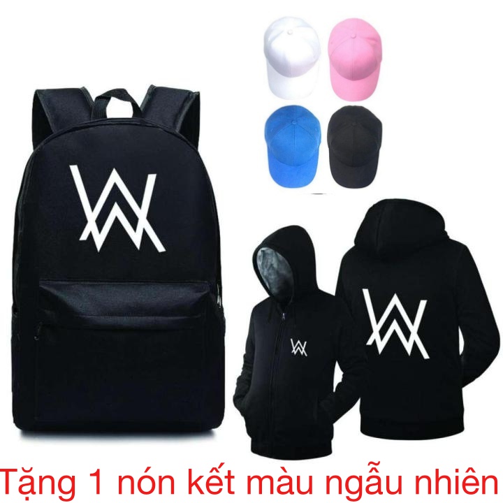 [HCM]Bộ combo siêu đẳng balo Alan walker mua 1 tặng 2 : Áo khoác alan walker + 1 nón kết màu ngẫu nhiên