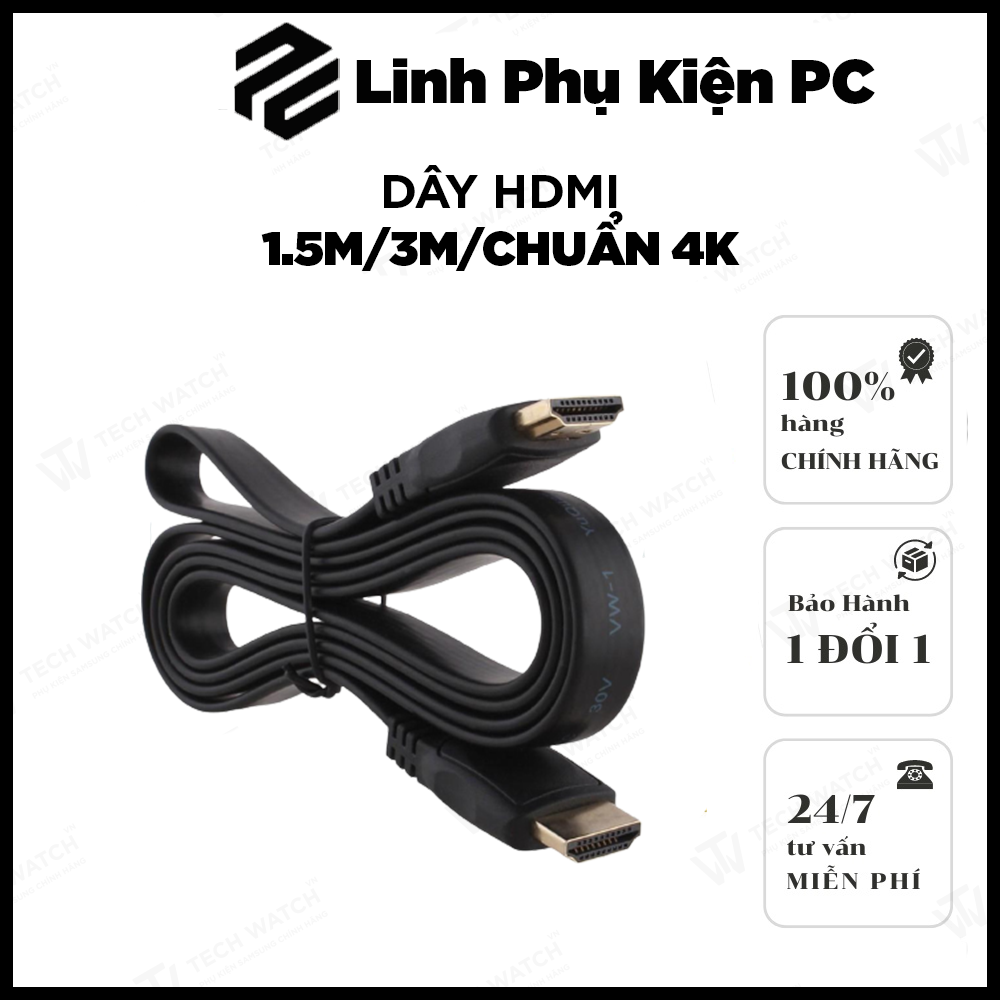 Dây hdmi 1.5m/3m/chuẩn 4k