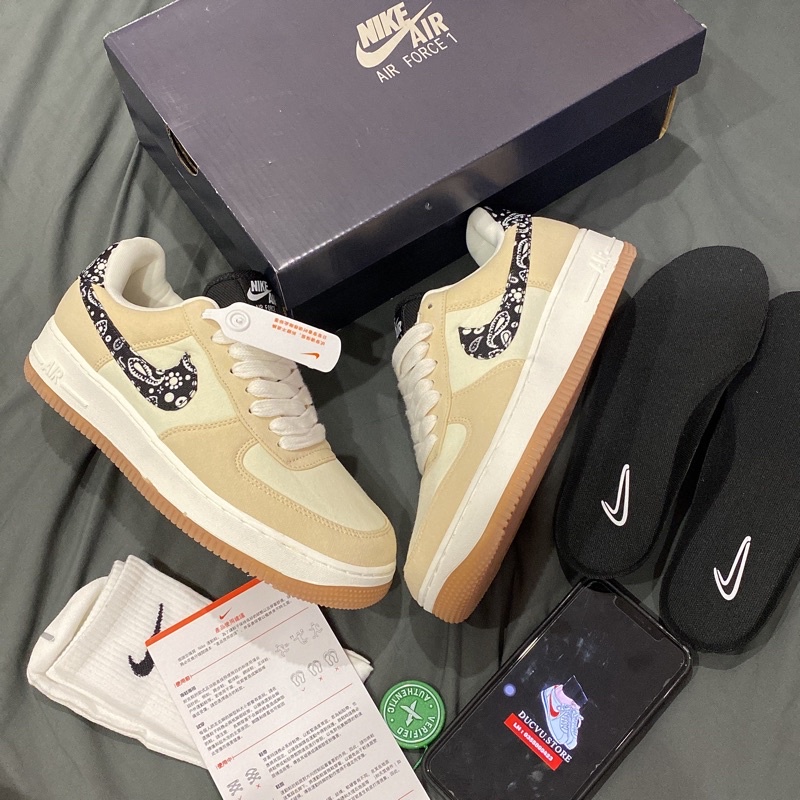 Giày af1 paisley swoosh sc