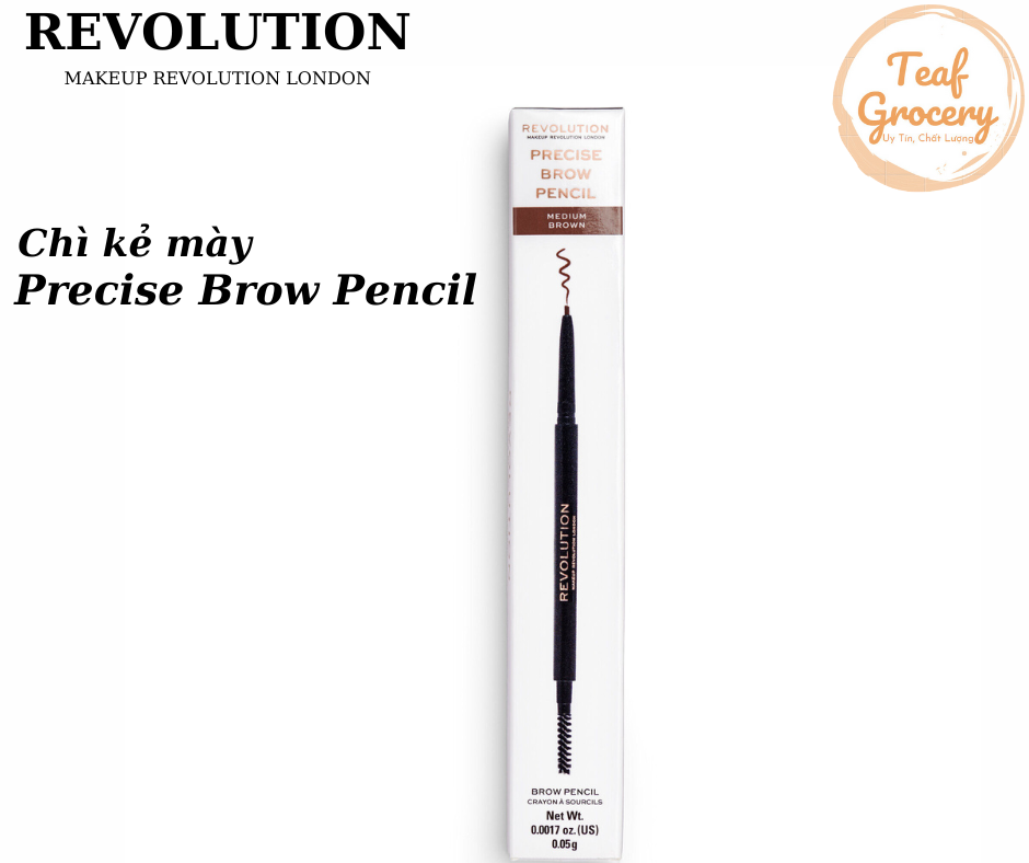 Chì kẻ mày - Makeup Revolution London Precise Brow - Nâu trung bình