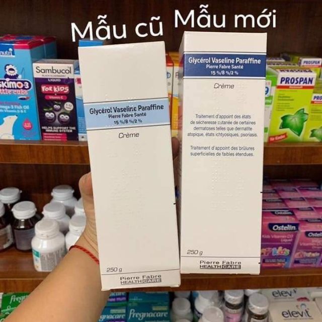 Kem Dưỡng Da Chữa Nẻ Và Chàm Pierre Fabre Glycerol Vaseline Paraffine 250g