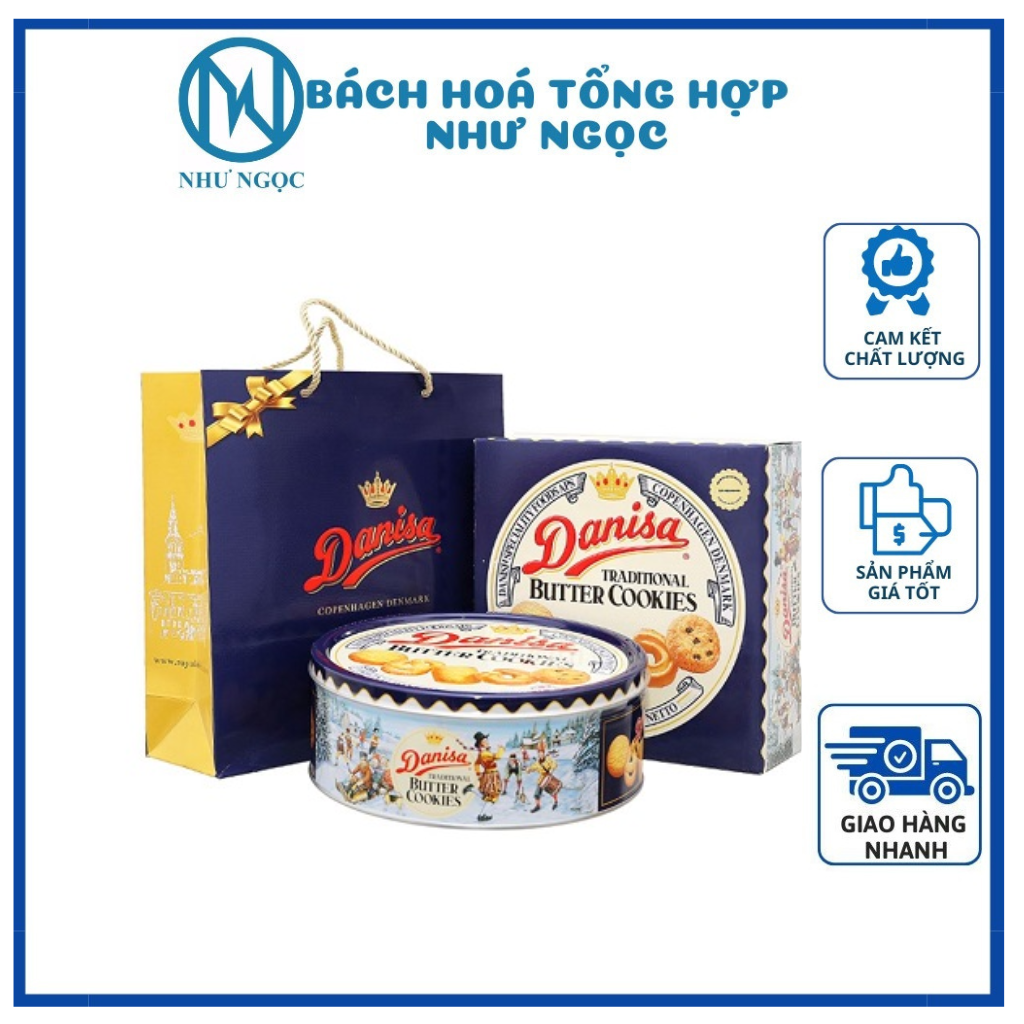 Bánh Quy Bơ Danisa Hộp 454g Kèm Túi Giấy - Bách Hóa Tổng Hợp Như Ngọc