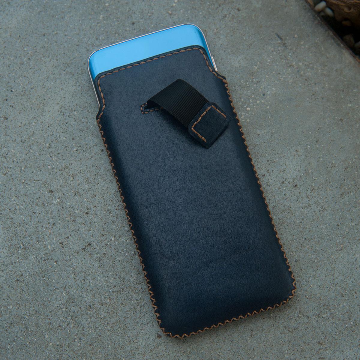BAO DA ĐIỆN THOẠI SMARTPHONE RÚT - DA BÒ NHẬP KHẨU - BAO DA THẬT CHO ĐIỆN THOẠI THEO YÊU CẦU DTLEATHER DB248