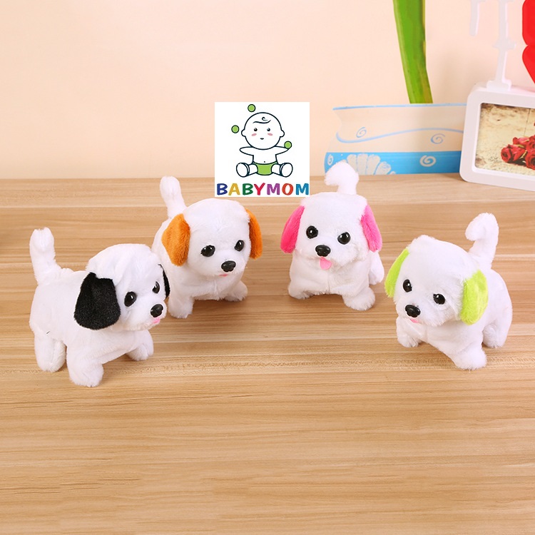 Đồ Chơi Chó Bông Con Chạy Pin Biết Đi Biết Kêu Vẫy Đuôi Xinh Làm Quà Tặng Siêu Kute Cho Bé
