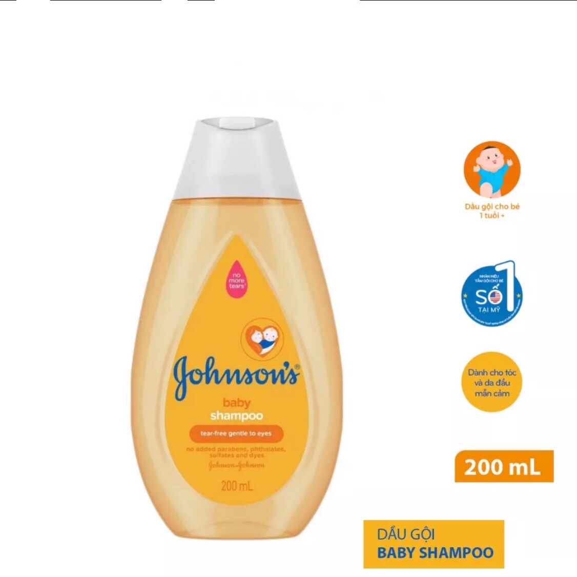 Dầu gội cho bé Johnson's Baby 200ml