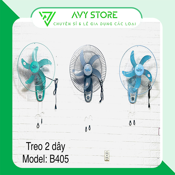 Quạt treo tường 2 dây Natifan B405