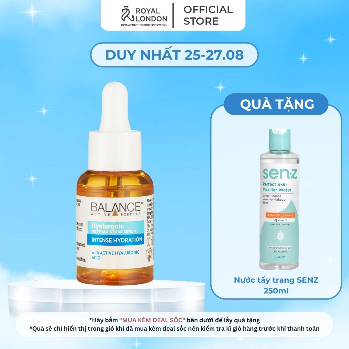 Serum Cấp Nước Dưỡng Ẩm Balance Active Formula /Hyaluronic Deep Moisturizing 30ml