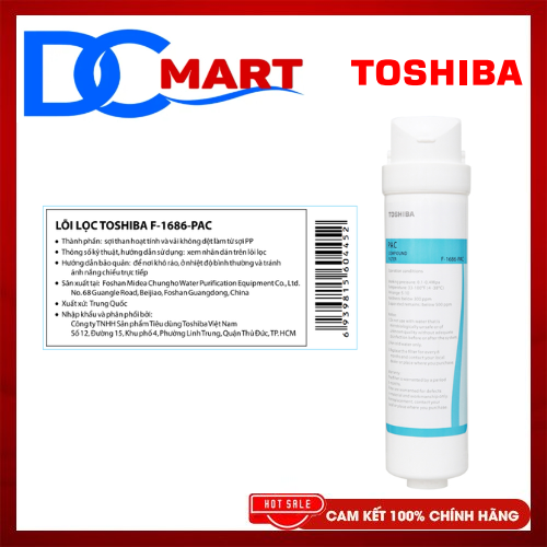 Lõi lọc thô Toshiba số 1 F-1686-PAC - Hàng Chính Hãng
