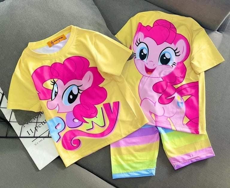 Bộ thun lạnh 3D loại 1 siêu mềm, siêu mát, thắm hút mồ hôi cho bé gái 10-30kg